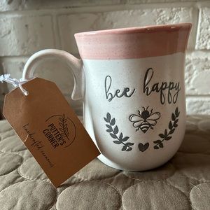 Bee Happy artisan mug. Brand new with tag